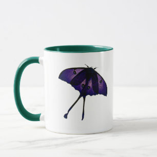 Lila Schmetterling im Spring Garden Nature Foto Tasse