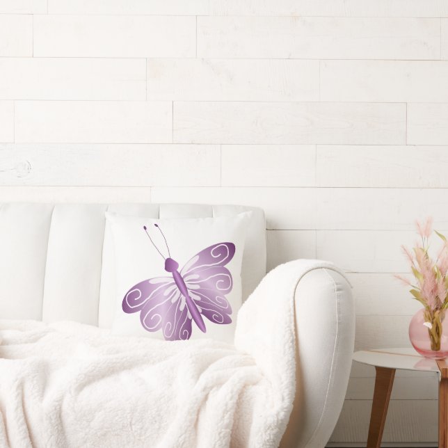 Lila Schmetterling Kissen (Liege)