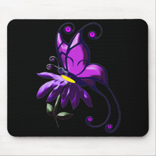 Lila Schmetterling Mousepad