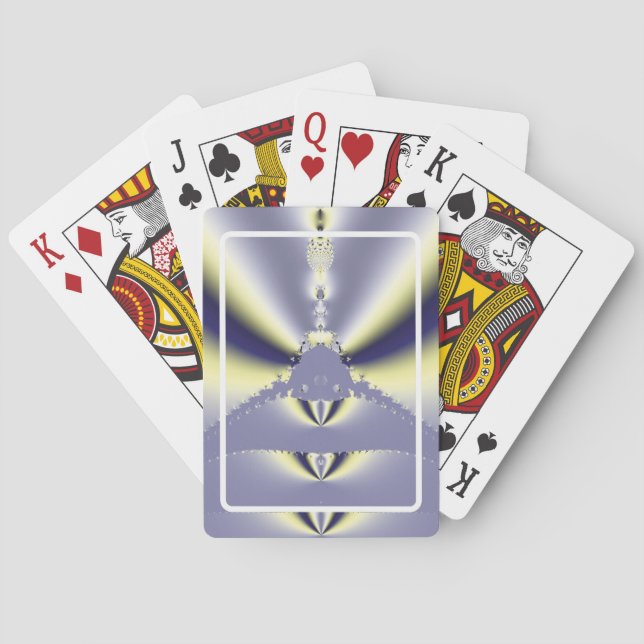 Lila Schmetterling Spielkarten (Rückseite)