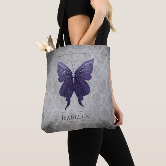 Lila Schmetterling Tasche (Von Nahem)