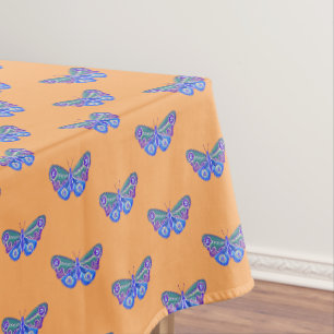 Lila Schmetterling Zeichnend Tischdecke