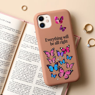 Lila Schmetterlinge Case-Mate iPhone Hülle