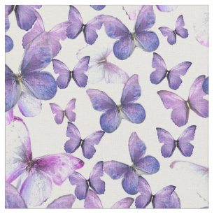 Lila Schmetterlinge, Quilts oder Boote Stoff