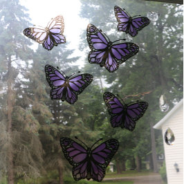 Lila Schmetterlinge Schmetterling Violett Naturlie Fensteraufkleber