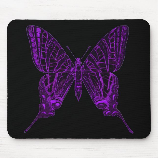 Lila-Schmetterlings-Mauspad Mousepad (Vorne)