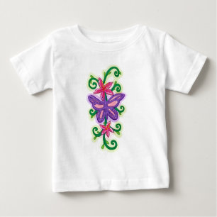 Lila Schmetterlingsjunges Shirt