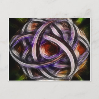 Lila Schmutz Triquetra Postkarte