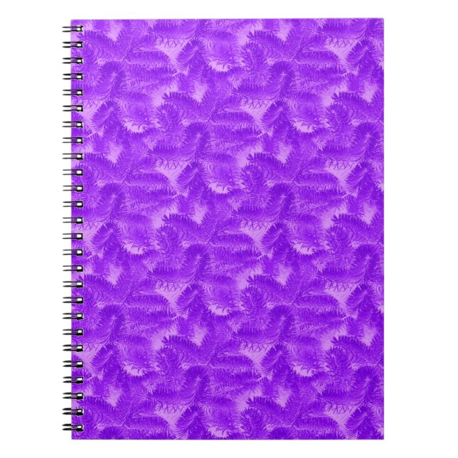 Lila Schnee Notizblock (Vorderseite)