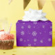 Lila Schneeflocke-Weihnachtsgeschenk-Verpackung Geschenkpapier (Birthday Party)