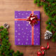 Lila Schneeflocke-Weihnachtsgeschenk-Verpackung Geschenkpapier (Holiday Gift)