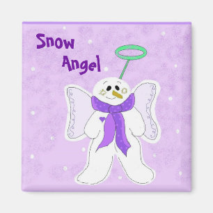 Lila Schneengel Magnet