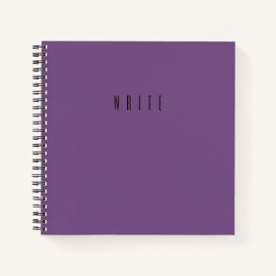 Lila Schreibtypografie Notizbuch