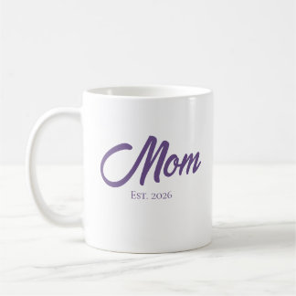 Lila Schrift Mama Gegründet Kaffeetasse