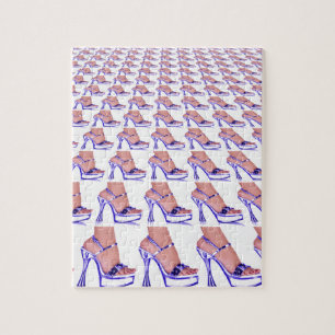 Lila Schuhpumpen für High Heel