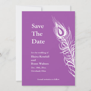 Lila Schütteln Sie Ihre Schwanz Feathers Save the  Save The Date