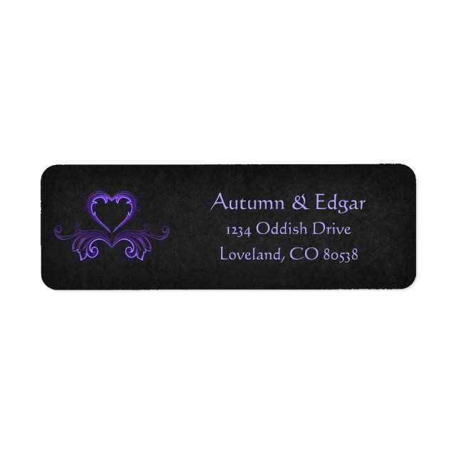 Lila Schwarz-Gotik-Hochzeit (Vorne)