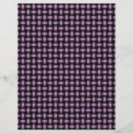 Lila Schwarz-Weave-Muster Briefbogen