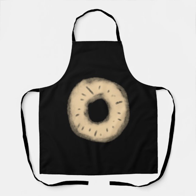 lila  schwarze Blätter mit Logo Schürze (Vorderseite)
