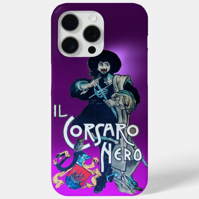 LILA SCHWARZE CORSAIR Case-Mate iPhone HÜLLE (Rückseite)