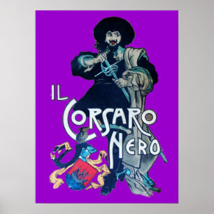 LILA SCHWARZE CORSAIR POSTER