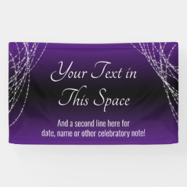 Lila schwarze Ombre-Leuchtzeichen fügen Ihren eige Banner