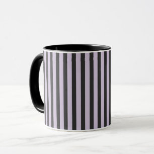 Lila Schwarze Streifen Tasse