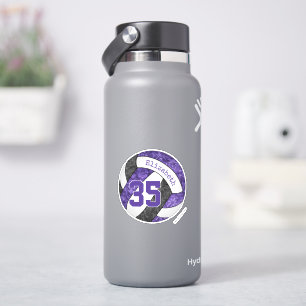 lila schwarze Volleyballmannschaft Aufkleber