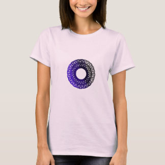 lila-schwarzer torpam Entwurf T-Shirt