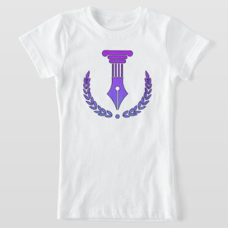 Lila & Schwarzer Vektor T-Shirt