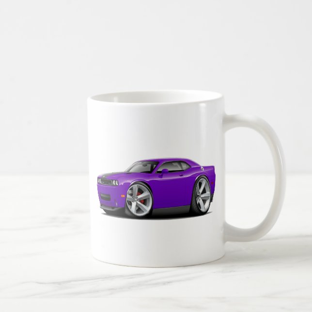 Lila-Schwarzes Auto des Herausforderer-SRT8 Kaffeetasse (Rechts)