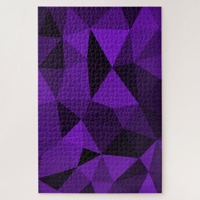 Lila-schwarzes geometrisches Maschenmuster (Vertikal)