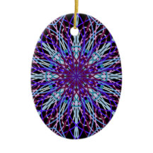 Lila Schwarzes Kaleidoskop Mandala Art