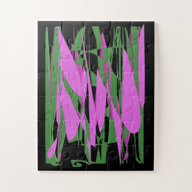 Lila, schwarzgrüne Farben (Vertikal)