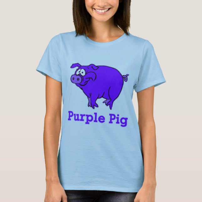 Lila Schweinefleisch, Tasse, Baby-Shirts T-Shirt (Vorderseite)