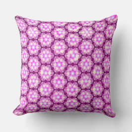 Lila Sechs-Petals-Blume-Kissen Kissen