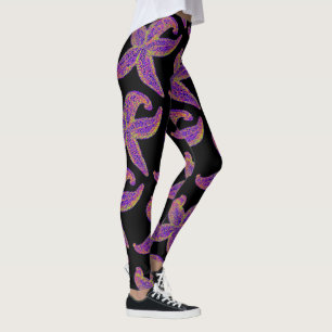 lila Seestern Thunder_Cove schwarz Leggings