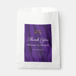 Lila Seidenhochzeit Danke Geschenktütchen