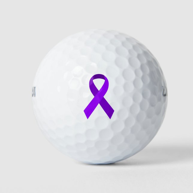 Lila Sensibilisierungskampagne Golfball (Vorderseite)