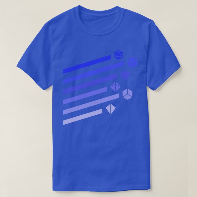 Lila Set für Polyhedral Dice T-Shirt (Design vorne)