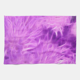 Lila Shades-Blume verändert Geschirrtuch