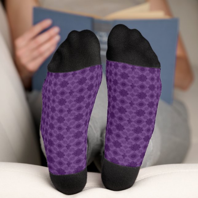 Lila Shape Fusion Socken (Unterseite)