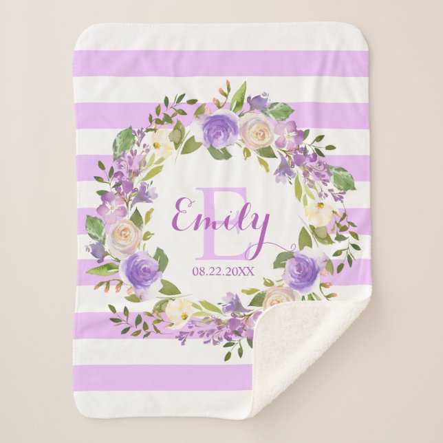 Lila Sherpadecke (Vorderseite)