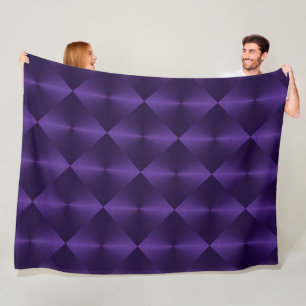 Lila Shimmer blockiert die Krawatte Fleecedecke