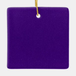 Lila Shimmer Square Ornament - individuell einstel