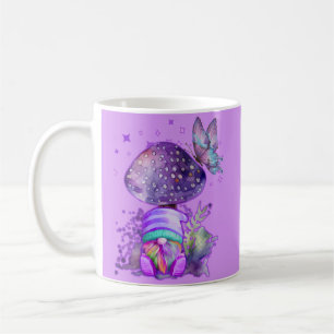 Lila Shroom & Gnome Kaffeetasse