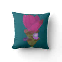 Lila Siam Tulip dekoratives Kissen