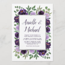 Lila Silberblume Eukalyptus-Hochzeit