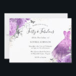 Lila Silberkleid & Rose Schmetterling 40. Geburtst Einladung<br><div class="desc">Lila Silberkleid & Rose Schmetterling 40. Geburtstag Einladung Siehe Entsprechende Kollektion und andere Farben in Nest und Nest Store</div>