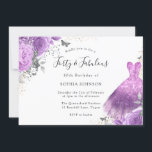 Lila Silberkleid & Rose Schmetterling 40. Geburtst Einladung<br><div class="desc">Lila Silberkleid & Rose Schmetterling 40. Geburtstag Einladung Siehe Entsprechende Kollektion und andere Farben in Nest und Nest Store</div>